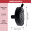 High Pressure Shower Heads 4.7 Inch 10 Settings Rain High Flow Showerhead-1905108665