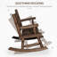 Chaise berçante en bois 2 personnes-1285255272