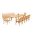Outdoor 13 - Piece Teak Dining Set