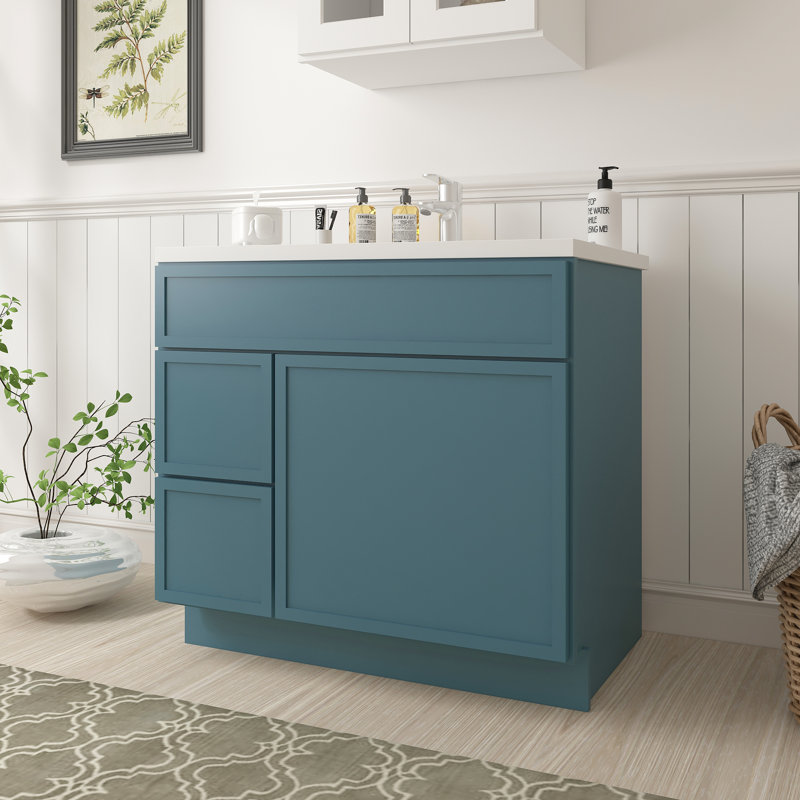 36'' Single Bathroom Vanity Base Only, Teal