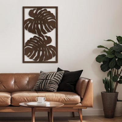 Décoration murale en métal Monstera Delight