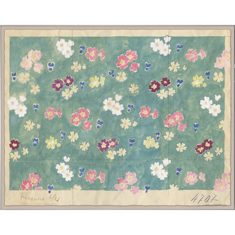Flower Field Print by Paule Marrot, Acrylic Box, 44" H x 56" W x 1.25" D