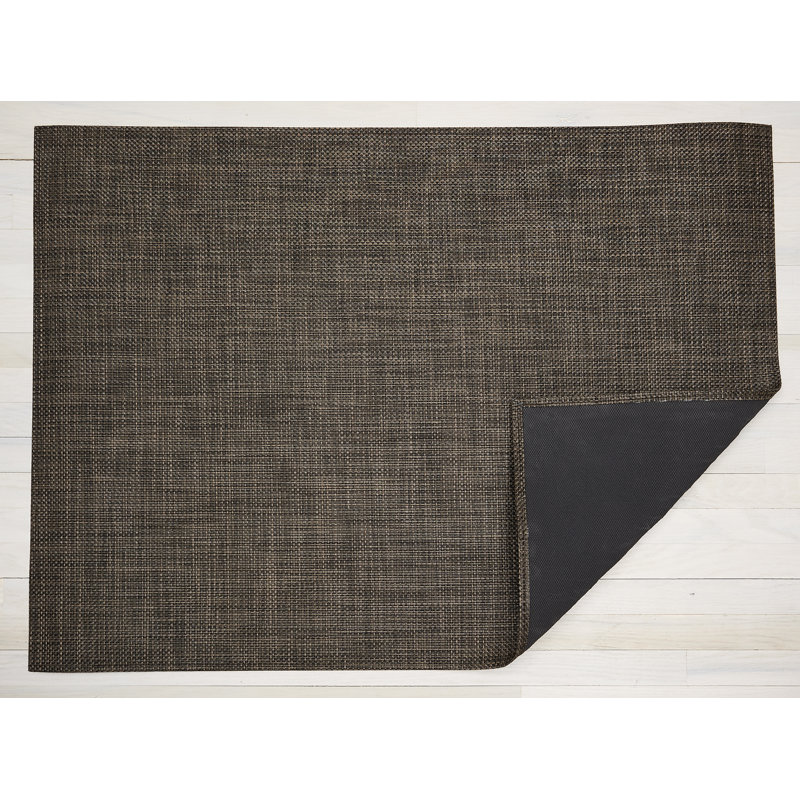 Basketweave Vinyl Indoor / Outdoor Area Rug, Rectangle 118 x 183cm