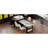 82.7" Kitchen Island with Extendable Dining Table for 4-6 Person,Faux Mable Kitchen Table with Double-sized Storage,Power Outlet,Kitchen island with Storage 2 Drawers 2 Side Open Shelves-129208267