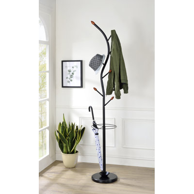 Onatas Solid Wood Freestanding Coat Rack