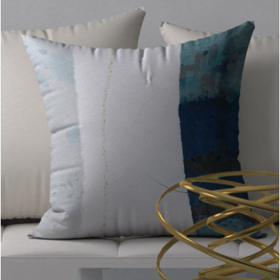 Abstract Reversible Throw Pillow