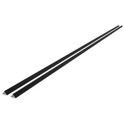 102" x 1" L-shaped Vinyl Wall Corner Edge Trim (Set of 2)