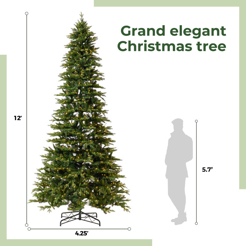 Easy Set-Up 12' Lighted Christmas Tree