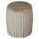 16 in. Gray Ceramic Accent Stool (16 in. L x 16 in. W x 18 in. H)