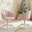 Swivel Kids Desk Chair Upholstered Study Chair For Teenagers, Cute Adjustable Reading Chair With White Legs For Reading Room Bedroom School(Set of 2)-107283156