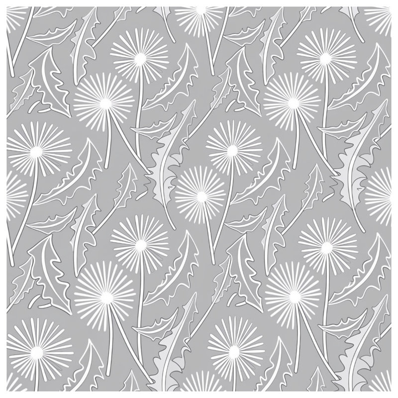 Housses de couette à motif de feuilles de pissenlit, Queen