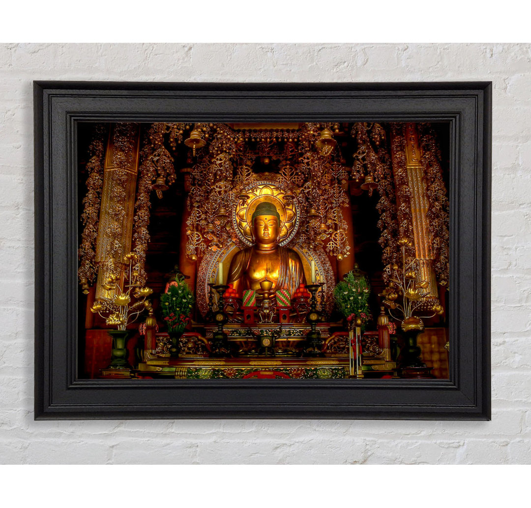 Goldener Buddha Chion Japan - Druck