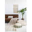 Cotton Striped Area Rug in Light Gray