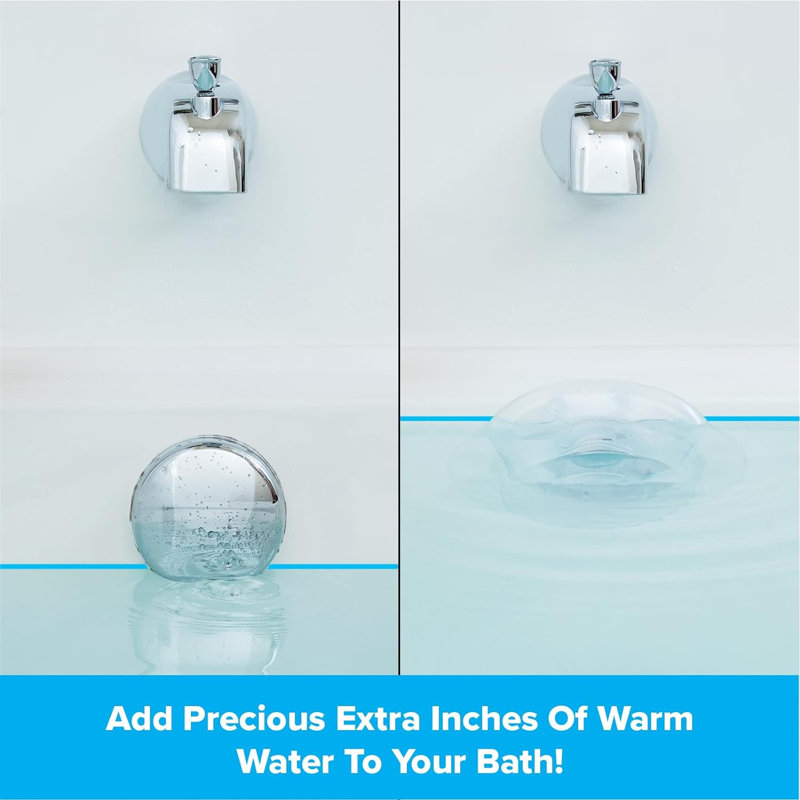 Transparent Bathtub Drain Cover 4"X2"