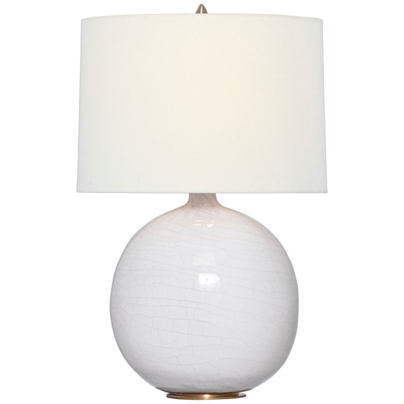 Sao Paulo Table Lamp, Crackled Ivory