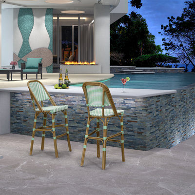 Ensemble de 2 tabourets de bar Leaf