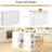  47.2" Counter Height Table with Foldable Top & Power Outlet-2024023211
