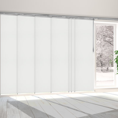 7-Panel Single Rail Panel Track Extendable 110"-153"W x 94"H, Panel width 23.5"
