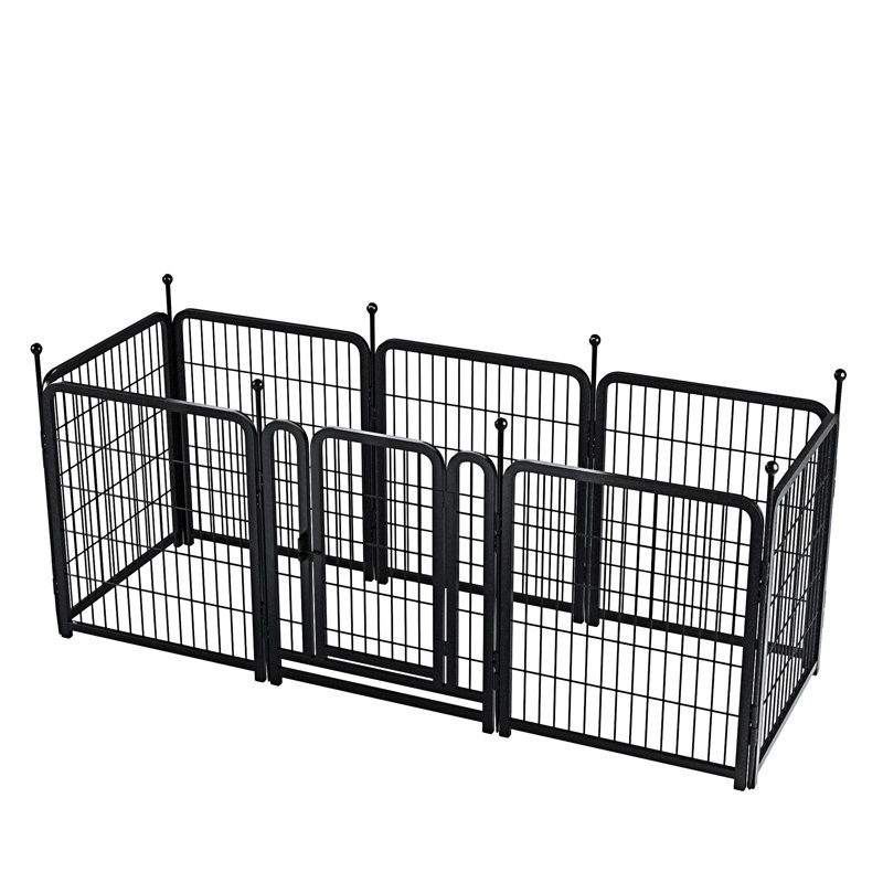Parc pour chien avec 8 panneaux et enclos pour chiots pour chien, H 31,7 po x l 69 po x P 69 po