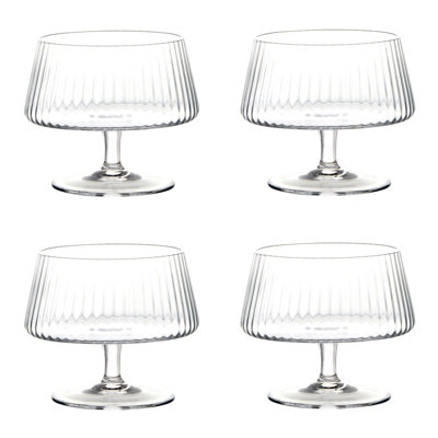 Ensemble de 4 petits bols à trifle Ablana - Transparent