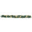 270cm Lighted Faux Poinsettia Garland with Lights