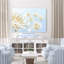 Alliums, fleurs, sur bleu, cyan, bleu sarcelle, or, doré, blanc, pissenlits, nature-2022593150
