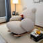 Fauteuil adolescent blanc cassé