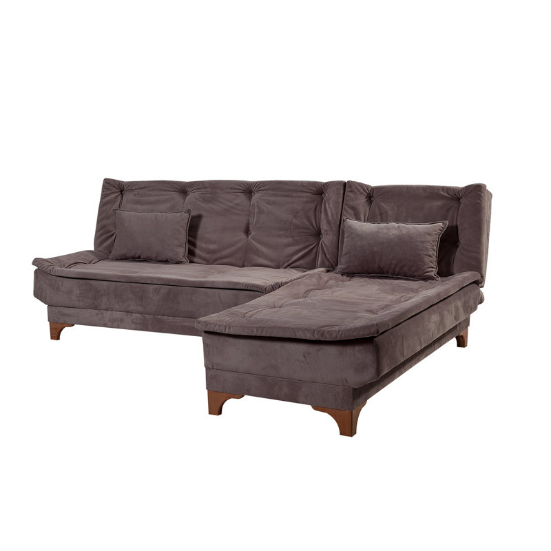 Matoury Corner Sofa-Bed, Anthracite