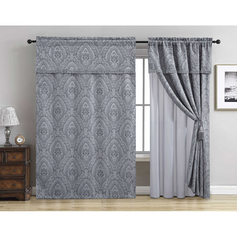 Room Darkening Curtain Pair, Gray
