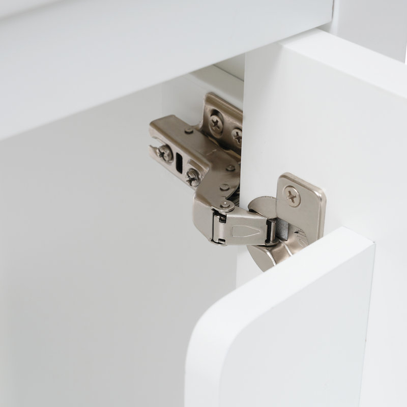 Meuble-lavabo simple 20 po avec plateau Shokraji, Blanc