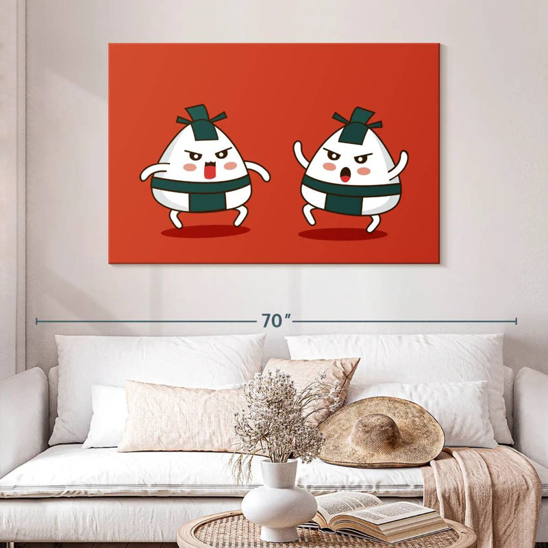 Ketti Sumo Onigiri, 32" H x 48" W