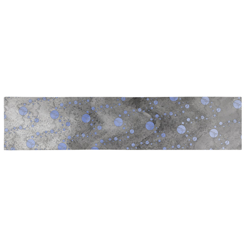 Avicia Table Runner, 90" x 16", Blue/Black