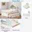 Lit maison avec lit gigogne, tablettes de tête de lit et tiroirs de rangement-1912221743-1912221740