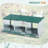 Metal Nesting Boxes For Chicken,3 Compartment Nesting Box,Galvanized Steel Nesting Boxes For Hens, Easy To Assemble