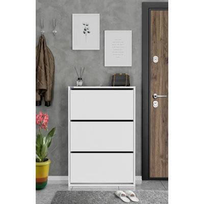 3-Tier Wooden Shoe Cabinet