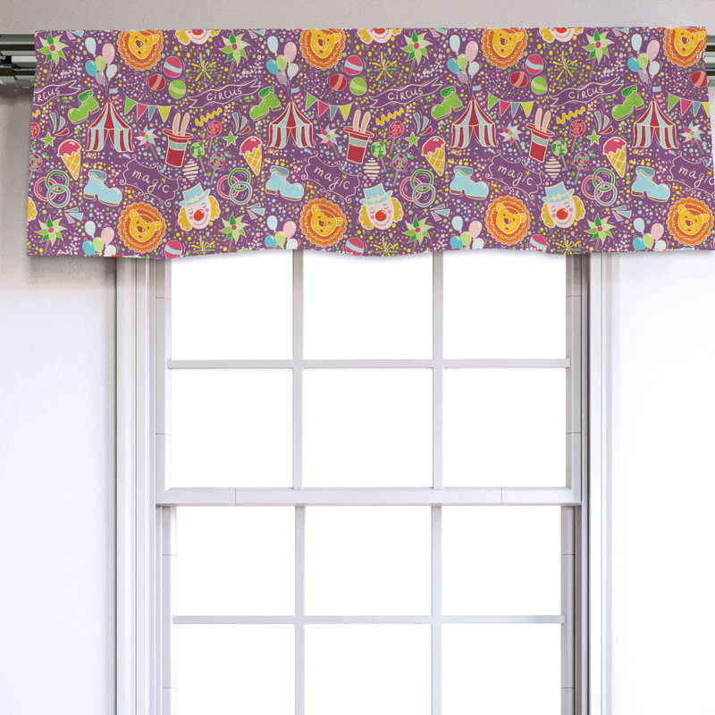 Sateen Ruffled Window Valance