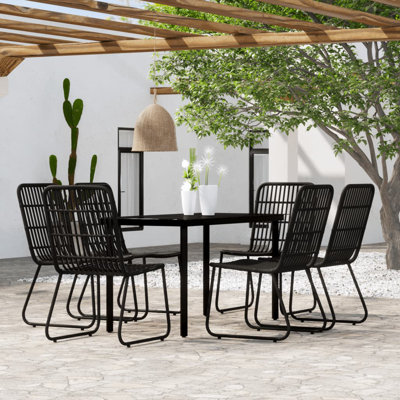 Lindcove 6 - Person Patio Dining Set with Rectangular Table