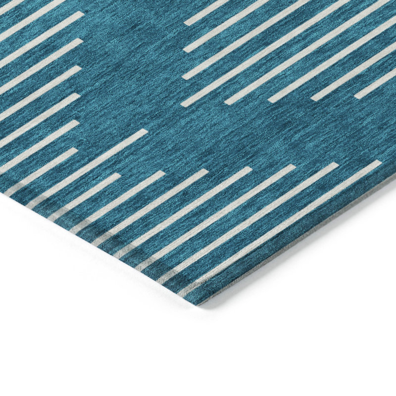 Tapis intérieur / extérieur lavable à la machine Chayden ACN1016, Rectangulaire 8 pi x 10 pi