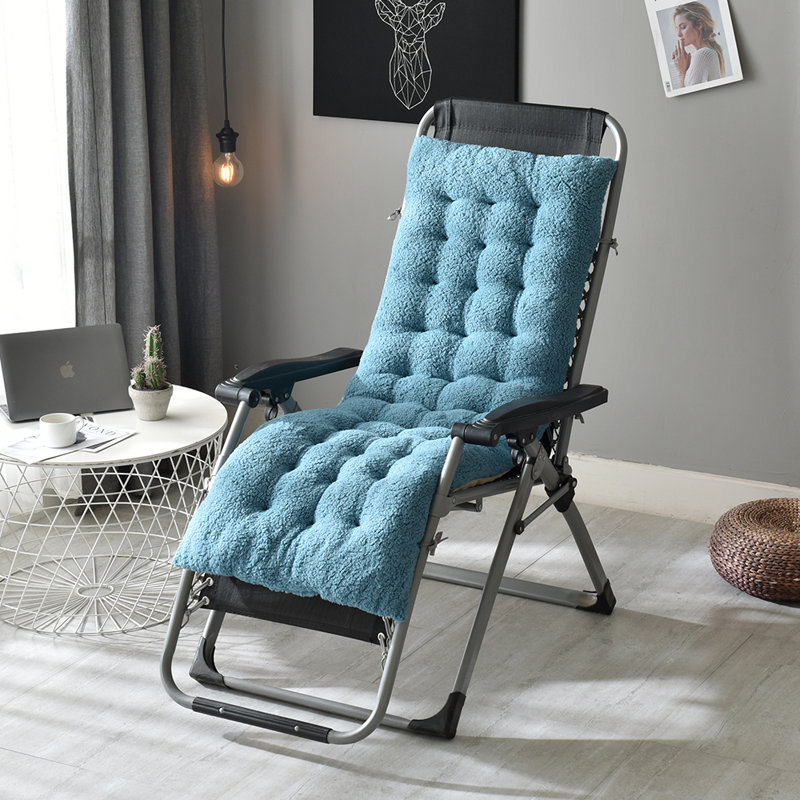 Indoor 4.7" Seat/Back Cushion, 49" W x 20" D, Peacock Blue