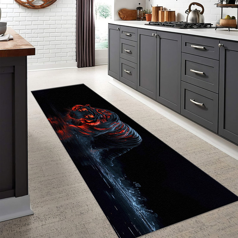 Modern Soft Pile Rug with Chic Geometric Pattern for Enhancing the Aesthetic Appeal of Your Living Space, Runner 2'8" x 6'7"