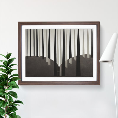 Ethereal Abstract Forest - Framed Print