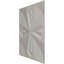 Panneau mural 3D 19,63 "x 19,63" en noir (paquet de 12)-91552264