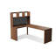 Nut-brown L-Shaped Solid Wood writing desk-118509564-118509560