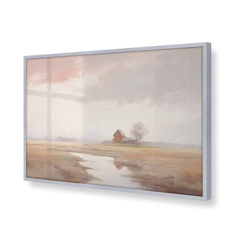 «Peaceful Countryside Reflections», Chrome poli, H 9,25 po x l 11,25 po