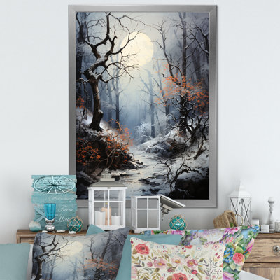 Moonlit Shadows In Winter IV sur toile