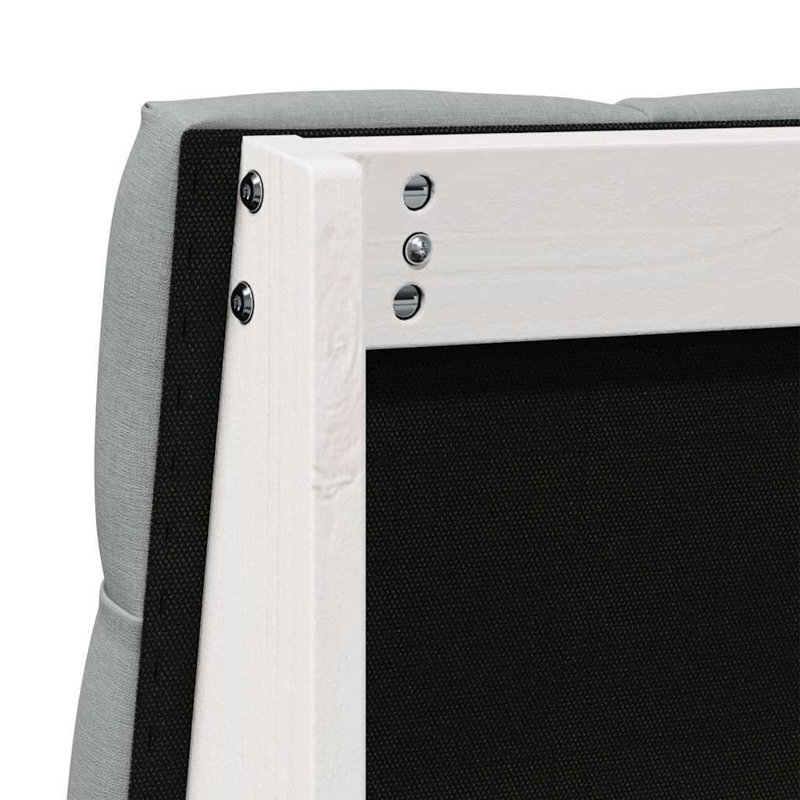 Solid Wood Headboard, European Toddler (80 x 160 cm), White, Light Grey