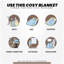 Teddy Popcorn Waffle Throw Blanket Soft Warm Cosy Lightweight Waffle Decorative Blanket for Sofa Couch Bed Bedroom Living Room-30323660-30331603