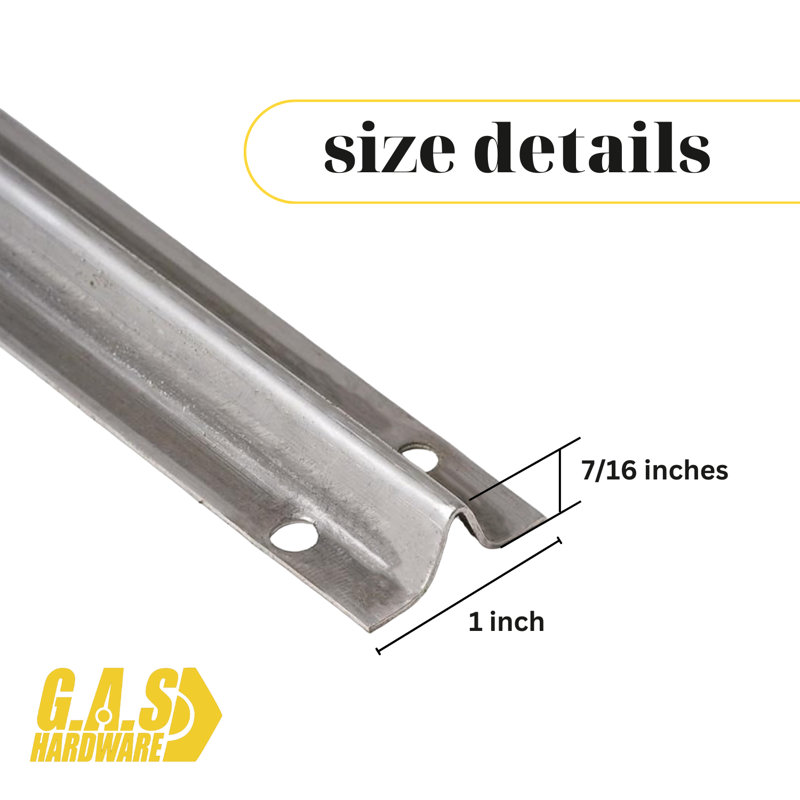 Cache-vis à visser pour portes coulissantes en verre de patio, H 96 po x l 2 po