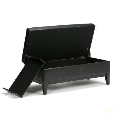 Oregon - Storage Ottoman Bench With Tray