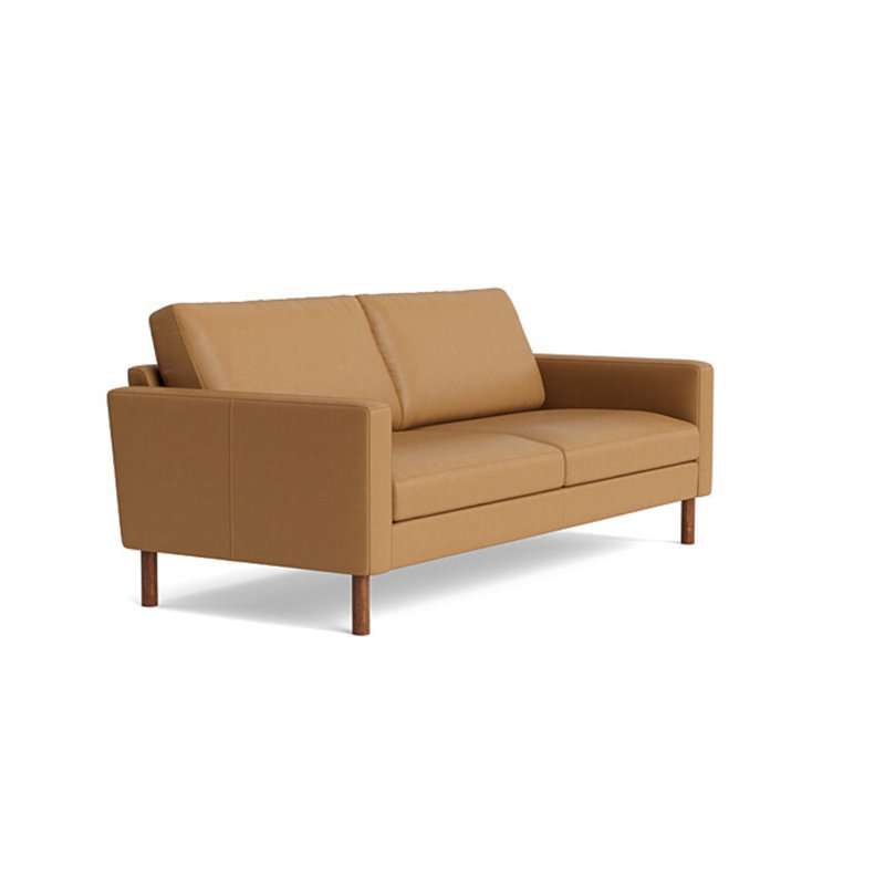 Laguna Leather Sofa (85"), Leather - Butterscotch